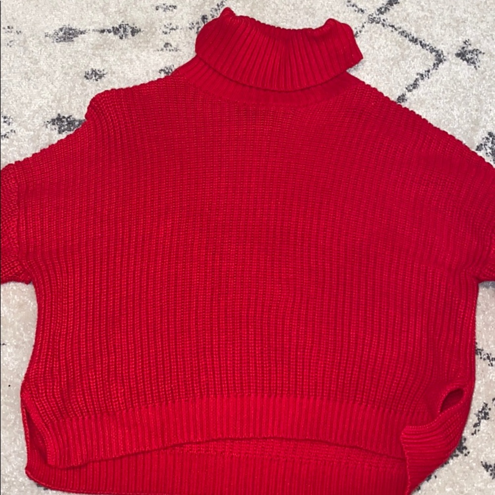 Cropped turtle neck